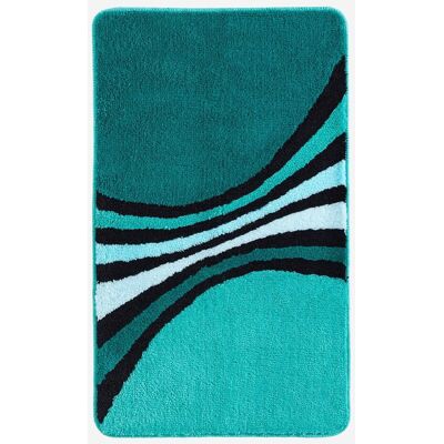 bonprix Badematte mit Streifenpetrol 5 (Badematte 70/110 cm)false bonprix Badematte mit Streifenpetrol 5 (Badematte 70/110 cm)false