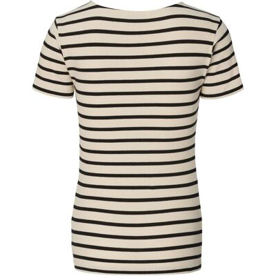 Noppies Umstands- und Still-T-Shirt Sanson Rippqualität Ringel natur schwarz Noppies Umstands- und Still-T-Shirt Sanson Rippqualität Ringel natur schwarz