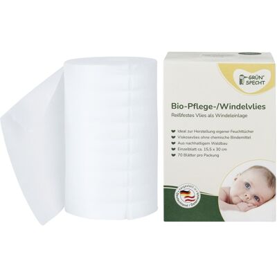 Grünspecht Bio-Pflege/Windelvlies 70Blatt weiss Grünspecht Bio-Pflege/Windelvlies 70Blatt weiss