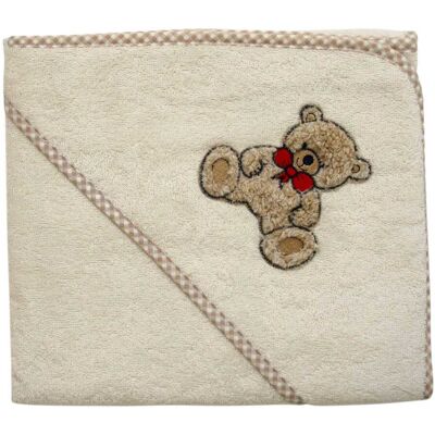 Wörner Baby Kapuzenbadetuch Teddy II natur - Badetuch Wörner Baby Kapuzenbadetuch Teddy II natur - Badetuch