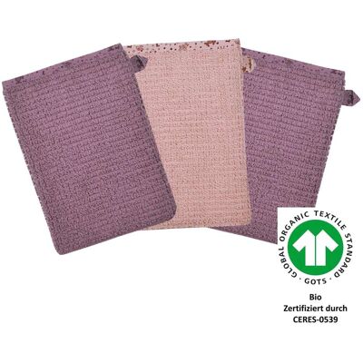Wörner 3er-Pack Waschlappen 15x21 cm rosa Wörner 3er-Pack Waschlappen 15x21 cm rosa