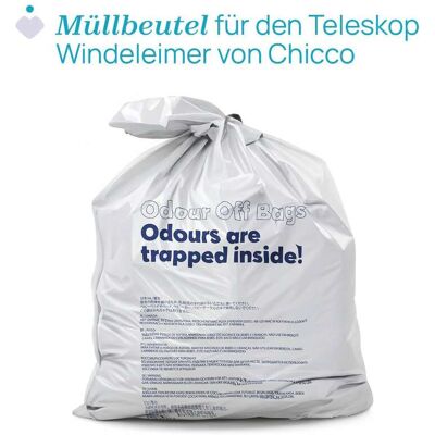 Chicco Müllbeutel für Teleskop-Windeleimer Odour Off transparent Chicco Müllbeutel für Teleskop-Windeleimer Odour Off transparent