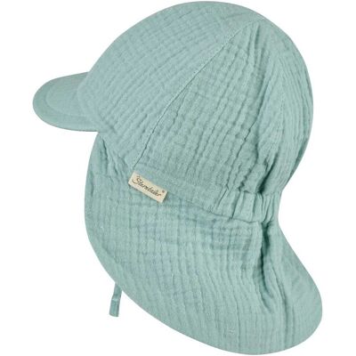 Sterntaler Musselin-Schirmmütze mit Nacken- und UV-Schutz tuerkis Sterntaler Musselin-Schirmmütze mit Nacken- und UV-Schutz tuerkis