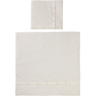 BORNINO HOME Wende-Bettwäsche Regenbogen 35x40 / 80x80 cm rosa BORNINO HOME Wende-Bettwäsche Regenbogen 35x40 / 80x80 cm rosa
