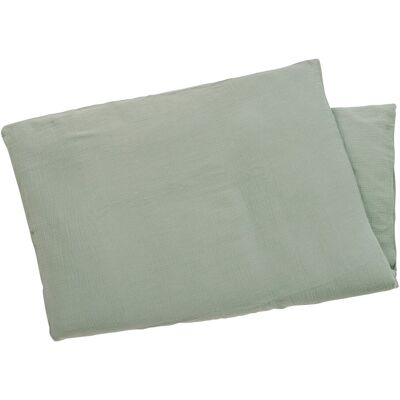BORNINO HOME Bettwäsche Musselin 40x60 / 100x135 cm gruen BORNINO HOME Bettwäsche Musselin 40x60 / 100x135 cm gruen