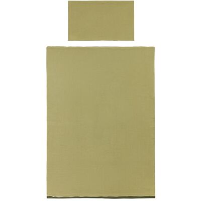 BORNINO HOME Wende-Bettwäsche Musselin 40x60/100x135 cm gruen BORNINO HOME Wende-Bettwäsche Musselin 40x60/100x135 cm gruen