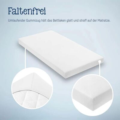Julius Zöllner 2er-Pack Jersey-Spannbetttücher 70x140 cm weiss Julius Zöllner 2er-Pack Jersey-Spannbetttücher 70x140 cm weiss