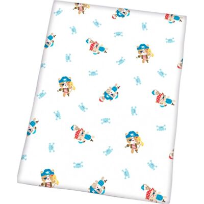 Baby Best Linon-Bettwäsche Little Pirates 40x60 / 100x135 cm blau Baby Best Linon-Bettwäsche Little Pirates 40x60 / 100x135 cm blau
