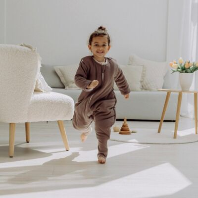 emma & noah Winter-Sleepoverall Essential mit abnehmbaren Ärmeln und Umschlag-Füßchen 3.5 TOG braun emma & noah Winter-Sleepoverall Essential mit abnehmbaren Ärmeln und Umschlag-Füßchen 3.5 TOG braun