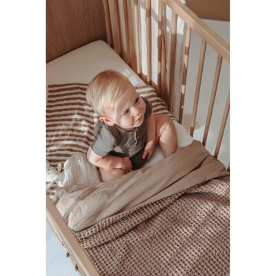 Meyco Baby Babydecke Waffelpiqué 75x100 braun Meyco Baby Babydecke Waffelpiqué 75x100 braun