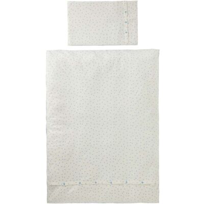 BORNINO HOME Wende-Bettwäsche Regenbogen 40x60 / 100x135 cm blau BORNINO HOME Wende-Bettwäsche Regenbogen 40x60 / 100x135 cm blau