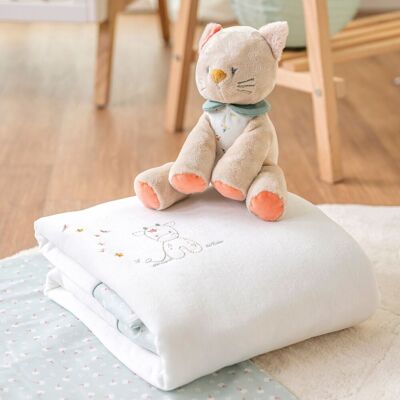 Nattou Babydecke Blumen - Babydecke mit Blumenmuster - Babydecke Nattou Babydecke Blumen - Babydecke mit Blumenmuster - Babydecke