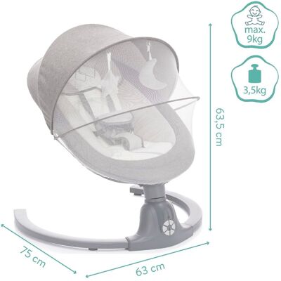 fillikid Babyschaukel Stella grau fillikid Babyschaukel Stella grau