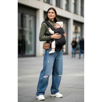 manduca Babytrage, 3 Tragepositionen schwarz manduca Babytrage, 3 Tragepositionen schwarz
