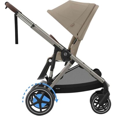 Cybex GOLD Zwillings- und Geschwisterwagen eGazelle S almond beige beige Cybex GOLD Zwillings- und Geschwisterwagen eGazelle S almond beige beige