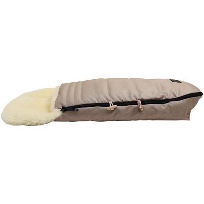Kaiser Lammfell-Fußsack Love the Nature - Sand Melange - Für Kinderwagen, Buggy & Fahrradanhänger Kaiser Lammfell-Fußsack Love the Nature - Sand Melange - Für Kinderwagen, Buggy & Fahrradanhänger
