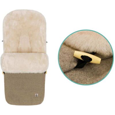 babycab Winterfußsack Lammfell Lille Wool braun babycab Winterfußsack Lammfell Lille Wool braun