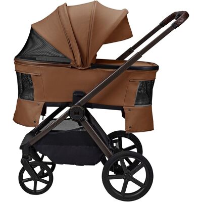 Moon Diamond Kombikinderwagen GIO FOLD cognac braun Moon Diamond Kombikinderwagen GIO FOLD cognac braun