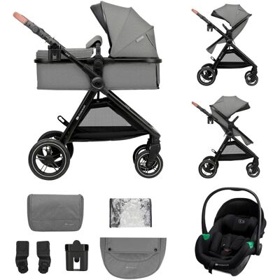 Kinderkraft Kombikinderwagen Trio-Set ESME PRO 3in1 inkl. Babyschale MINK PRO 2 moonlight grey grau Kinderkraft Kombikinderwagen Trio-Set ESME PRO 3in1 inkl. Babyschale MINK PRO 2 moonlight grey grau