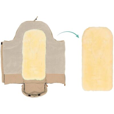 babycab Lammfell-Fußsack Inari für Kinderwagen, Buggy natur babycab Lammfell-Fußsack Inari für Kinderwagen, Buggy natur