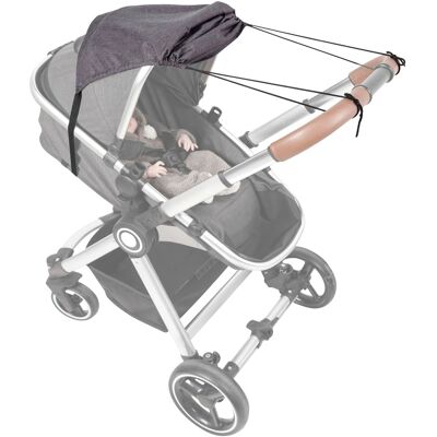 babycab Universal Sonnenschutz für Kinderwagen grau babycab Universal Sonnenschutz für Kinderwagen grau