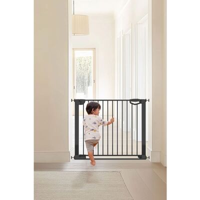 Geuther Tür- & Treppenschutzgitter Easylock mit Flatstep 83-90cm schwarz Geuther Tür- & Treppenschutzgitter Easylock mit Flatstep 83-90cm schwarz