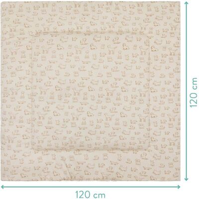 fillikid Laufgittereinlage Jersey 120x120 cm beige fillikid Laufgittereinlage Jersey 120x120 cm beige