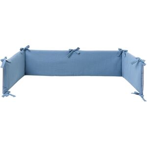 BORNINO HOME Wende-Nestchen für Beistellbett Musselin 26x166 cm blau BORNINO HOME Wende-Nestchen für Beistellbett Musselin 26x166 cm blau