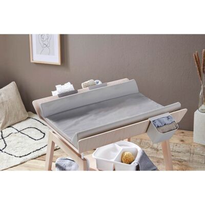 Rotho Babydesign Keilwickelauflage uni 50x70 cm grau Rotho Babydesign Keilwickelauflage uni 50x70 cm grau