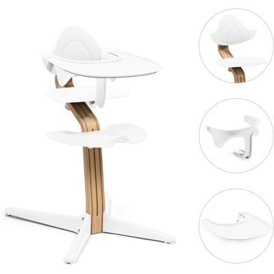 Stokke Bundle Hochstuhl Eiche inkl. Babyset und Tray weiss Stokke Bundle Hochstuhl Eiche inkl. Babyset und Tray weiss