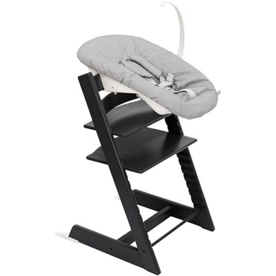 Stokke Bundle Treppenhochstuhl inkl. Newbornset Light Grey & Babyset schwarz Stokke Bundle Treppenhochstuhl inkl. Newbornset Light Grey & Babyset schwarz