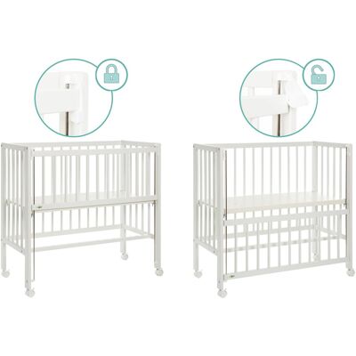 Fillikid Babybett Cocon - Höhenverstellbar, Weiß, 40x90 cm Fillikid Babybett Cocon - Höhenverstellbar, Weiß, 40x90 cm