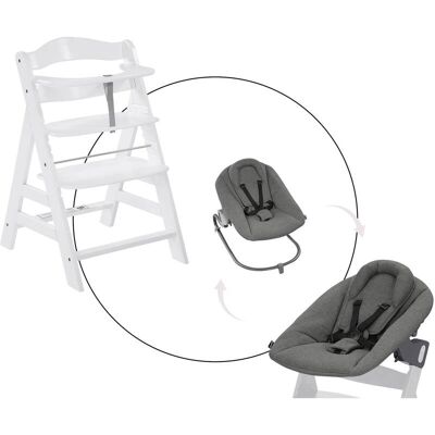 Hauck Bundle Hochstuhl Alpha+ inkl. Alpha Bouncer Premium weiss Hauck Bundle Hochstuhl Alpha+ inkl. Alpha Bouncer Premium weiss