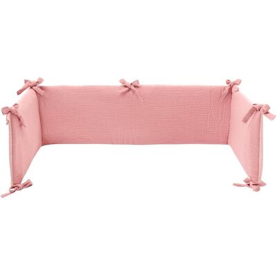 BORNINO HOME Wende-Nestchen für Beistellbett Musselin 26x166 cm rosa BORNINO HOME Wende-Nestchen für Beistellbett Musselin 26x166 cm rosa