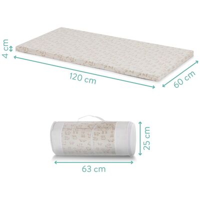 fillikid Reisebettmatratze 60x120 cm gerollt natur fillikid Reisebettmatratze 60x120 cm gerollt natur