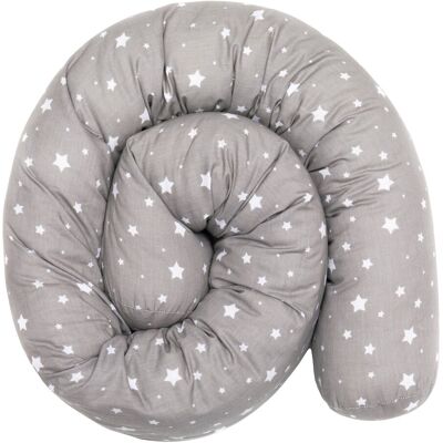 Fillikid Baby Bettpolster - Bettpolster, Sterne grau Fillikid Baby Bettpolster - Bettpolster, Sterne grau