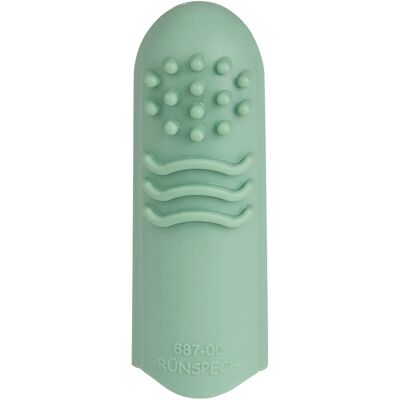 Grünspecht Finger-Zahnbürste Naturkautschuk gruen Grünspecht Finger-Zahnbürste Naturkautschuk gruen