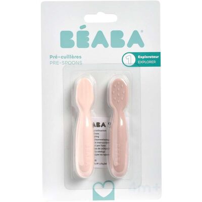 Beaba 2er-Pack Silikon-Esslernlöffel braun Beaba 2er-Pack Silikon-Esslernlöffel braun
