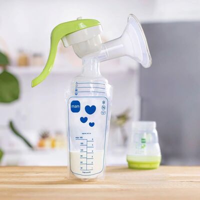 MAM 100er-Pack Muttermilchbeutel, 180 ml transparent MAM 100er-Pack Muttermilchbeutel, 180 ml transparent