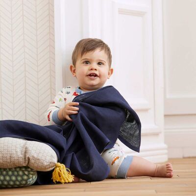 Bornino 4er-Pack Mullwindeln 80x80 cm hellblau Bornino 4er-Pack Mullwindeln 80x80 cm hellblau