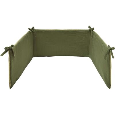 BORNINO HOME Wende-Nestchen Musselin 34x180 cm gruen BORNINO HOME Wende-Nestchen Musselin 34x180 cm gruen
