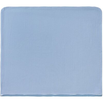 BORNINO HOME Wende-Bezug Wickelauflage Musselin 85x75 cm blau BORNINO HOME Wende-Bezug Wickelauflage Musselin 85x75 cm blau