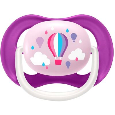 Philips Avent 2er-Pack Schnuller Ultra Air 6-18 Monate SCF080/04 lila Philips Avent 2er-Pack Schnuller Ultra Air 6-18 Monate SCF080/04 lila