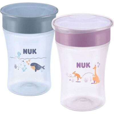 NUK 2er-Pack Trinklernbecher Magic Cup 230ml mehrfarbig NUK 2er-Pack Trinklernbecher Magic Cup 230ml mehrfarbig