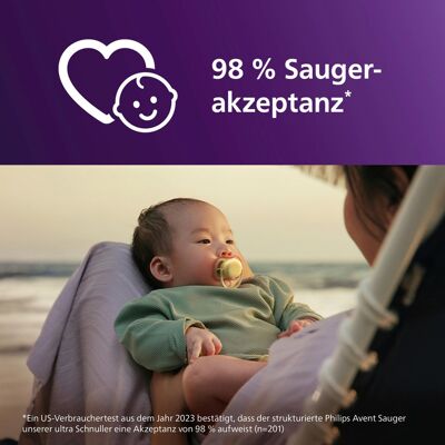 Philips Avent 2er-Pack Schnuller ultra air, 0-6M gruen Philips Avent 2er-Pack Schnuller ultra air, 0-6M gruen