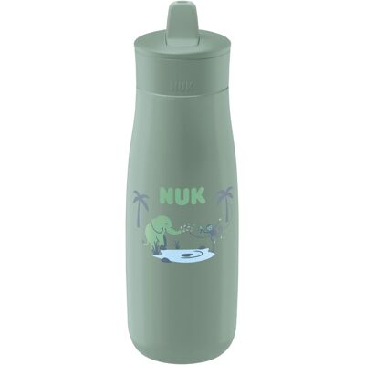 NUK Trinkflasche mit Flip-Strohhalm First Choice, 450ml gruen NUK Trinkflasche mit Flip-Strohhalm First Choice, 450ml gruen