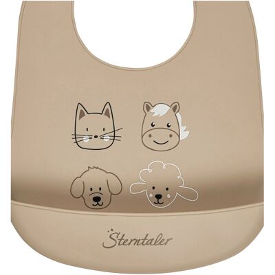 Sterntaler Baby-Lätzchen - Silikonlätzchen Bauernhof - Baby, beige - Lätzchen Sterntaler Baby-Lätzchen - Silikonlätzchen Bauernhof - Baby, beige - Lätzchen