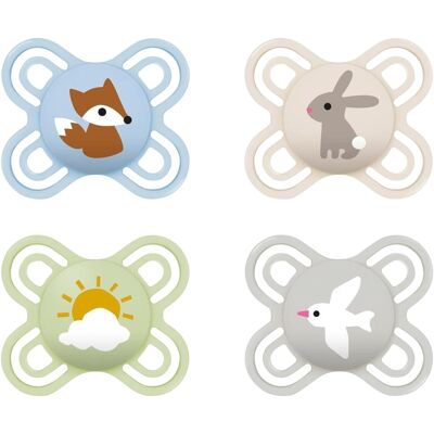 MAM 4er-Pack Schnuller Perfect Start Silikon, 0-2 M mehrfarbig MAM 4er-Pack Schnuller Perfect Start Silikon, 0-2 M mehrfarbig