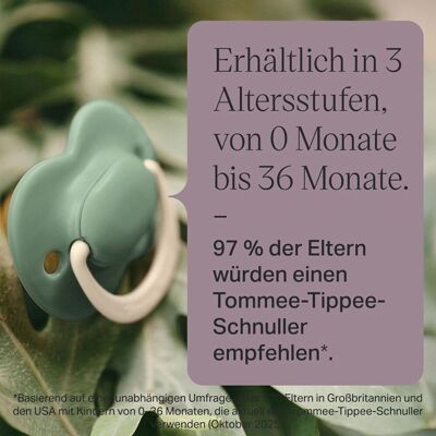 Tommee Tippee 2er-Pack Schnuller Latex 0-6M mehrfarbig Tommee Tippee 2er-Pack Schnuller Latex 0-6M mehrfarbig