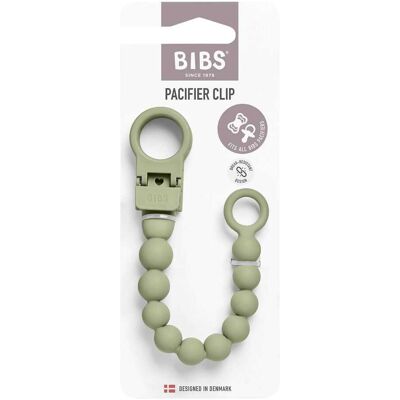 BIBS Schnullerclip Silikon gruen BIBS Schnullerclip Silikon gruen